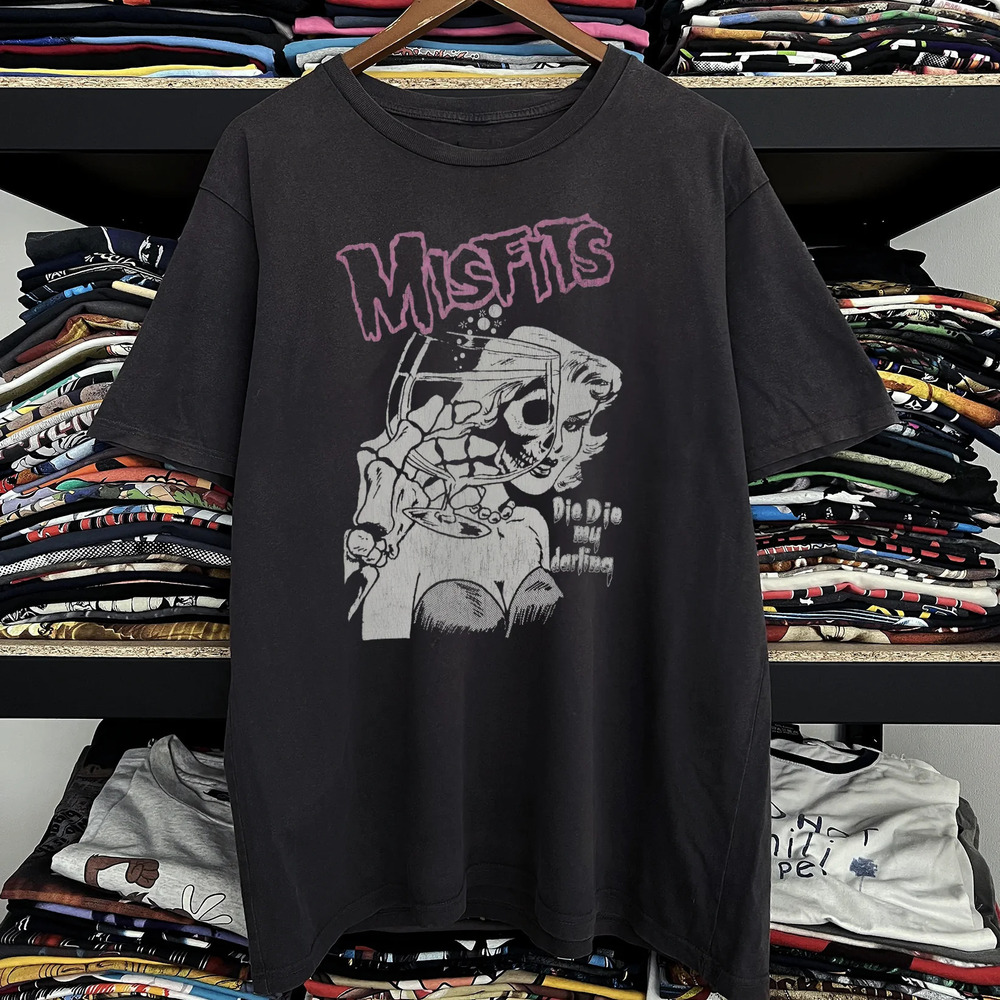 Rare Misfits Die Die My Darling , Black Tee